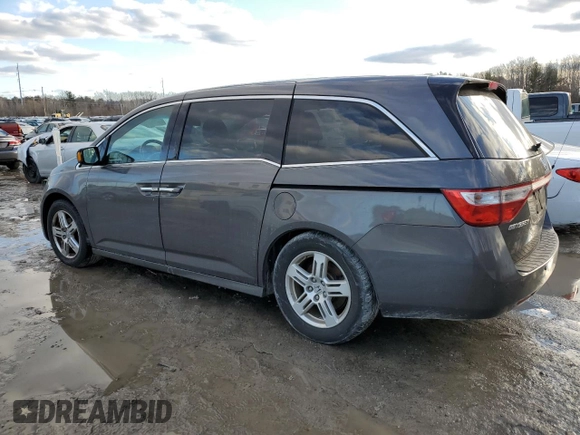 2013 Honda Odyssey Touring with VIN 5FNRL5H9XDB012761, listed as a Copart auction lot 45718175 with 167,878 mi miles and Non Repairable. Bid and sale history available at carsss.com. Image 2.