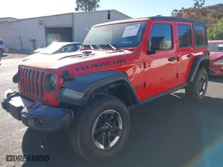 2018 Jeep Wrangler Unlimited Rubicon with VIN 1C4HJXFG0JW143820, listed as a IAAI auction lot 41405743 with 34,397 mi miles. Bid and sale history available at carsss.com. Image 16.