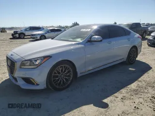 2019 Genesis G80 3.8L with VIN KMTFN4JE6KU313290, listed as a Copart auction lot 50179045 with 41,648 mi miles and Salvage Title. Bid and sale history available at carsss.com. Image 1.