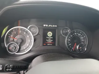 2023 Ram 1500 Big Horn with VIN 1C6RREBG2PN585964, listed as a Copart auction lot 67345154 with 18,974 mi miles and Salvage Title. Bid and sale history available at carsss.com. Image 9.