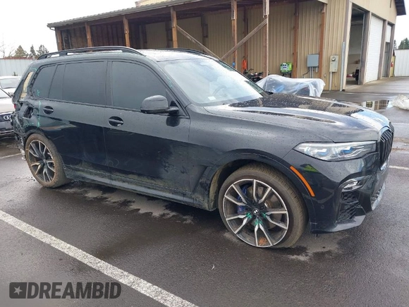 2019 BMW X7 xDrive50i z VIN 5UXCX4C58KLS35818, wystawiony jako IAAI lot #41750098 z przebiegiem 69 661 mil mil oraz . Historia ofert i sprzedaży dostępna na DreamBid. Obrazek 1.