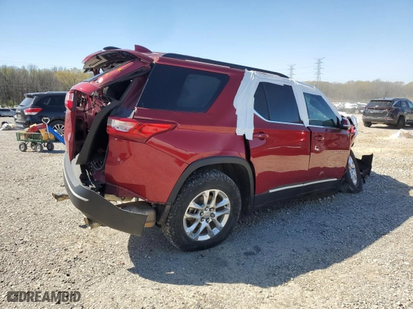 2019 Chevrolet Traverse LT Cloth with VIN 1GNERGKW6KJ301642, listed as a Copart auction lot 49798835 with 0 mi miles and Salvage Title. Bid and sale history available at carsss.com. Image 3.