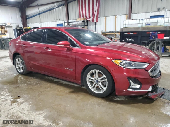 2019 Ford Fusion Hybrid Titanium with VIN 3FA6P0RU2KR257553, listed as a Copart auction lot 52171825 with 210,944 mi miles and Salvage Title. Bid and sale history available at carsss.com. Image 4.