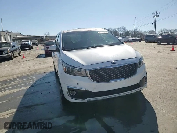 2015 Kia Sedona SX-L with VIN KNDME5C16F6034552, listed as a Copart auction lot 45478085 with 150,158 mi miles and Salvage Title. Bid and sale history available at DreamBid. Image 14.