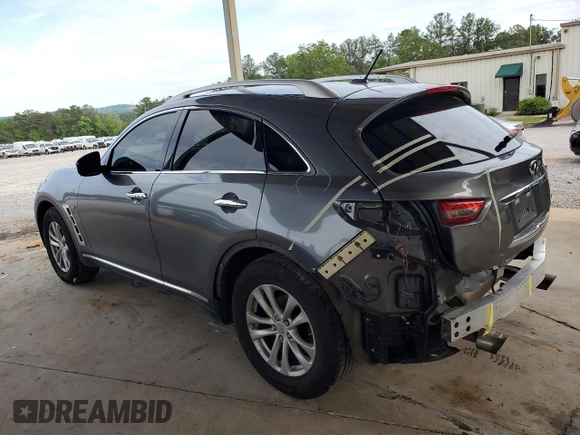 2017 Infiniti QX70 z VIN JN8CS1MW7HM412159, wystawiony jako Copart lot #55269885 z przebiegiem 154 675 mil mil oraz Szkoda całkowita • Salvage title. Historia ofert i sprzedaży dostępna na DreamBid. Obrazek 2.