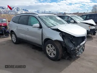 2013 Chevrolet Traverse LT with VIN 1GNKVGKD6DJ240146, listed as a IAAI auction lot 41665024 with 118,648 mi miles and . Bid and sale history available at DreamBid. Image 1.
