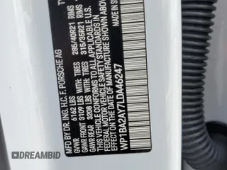 2020 Porsche Cayenne с VIN WP1BA2AY7LDA46247, выставлен на аукционе Copart как лот 47757053 с пробегом 22 780 миль миль и . История ставок и продаж доступна на DreamBid. Изображение 14.