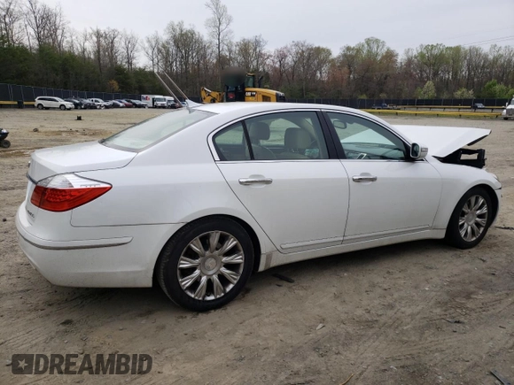 2011 Hyundai Genesis with VIN KMHGC4DE3BU143308, listed as a Copart auction lot 51416025 with 98,377 mi miles and Salvage Title. Bid and sale history available at carsss.com. Image 3.