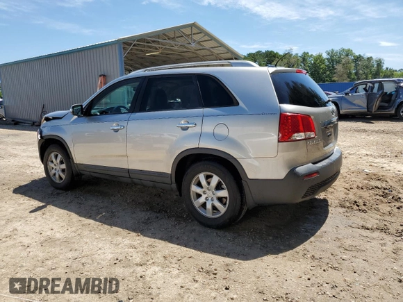 2013 Kia Sorento LX with VIN 5XYKT3A61DG372659, listed as a Copart auction lot 57787855 with 61,489 mi miles and Salvage title. Bid and sale history available at DreamBid. Image 2.