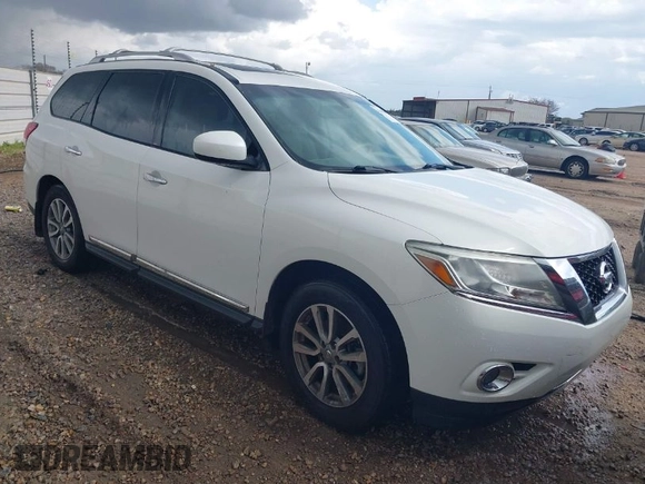 2014 Nissan Pathfinder SV with VIN 5N1AR2MN1EC633801, listed as a IAAI auction lot 41759457 with 190,723 mi miles and . Bid and sale history available at DreamBid. Image 1.