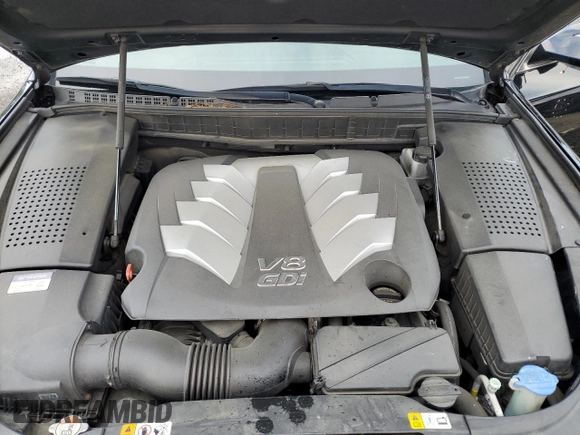 2016 Hyundai Equus Signature with VIN KMHGH4JH4GU105044, listed as a Copart auction lot 62558105 with 145,500 mi miles and Salvage title. Bid and sale history available at DreamBid. Image 11.