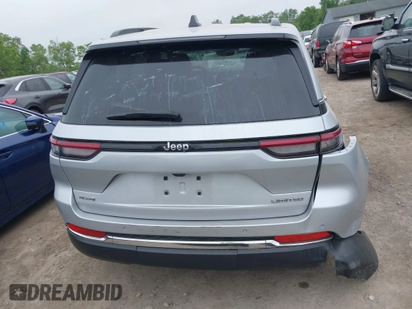2024 Jeep Grand Cherokee Limited with VIN 1C4RJHBG5RC679868, listed as a IAAI auction lot 42409712 with 21,035 mi miles and . Bid and sale history available at DreamBid. Image 16.