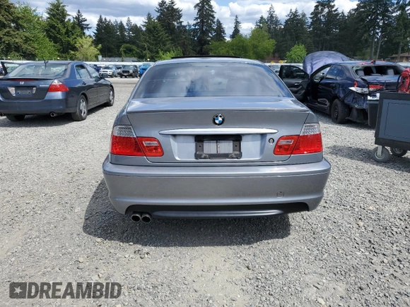 2004 BMW 3 Series 330Ci with VIN WBABD534X4PL13835, listed as a Copart auction lot 58266175 with 136,394 mi miles and Clean title. Bid and sale history available at DreamBid. Image 6.