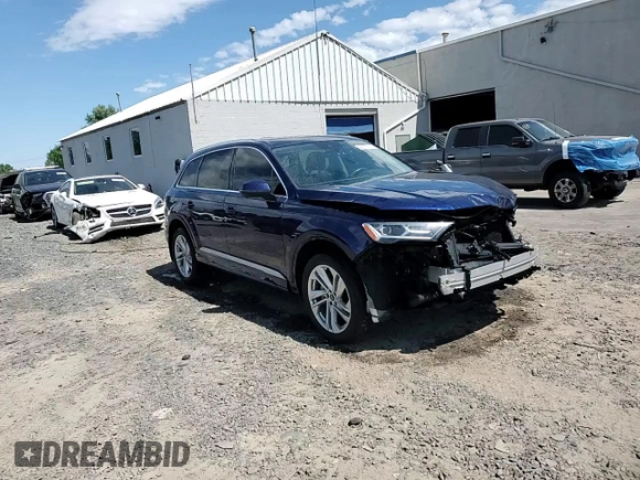 2021 Audi Q7 Premium with VIN WA1AJAF71MD041774, listed as a Copart auction lot 56676145 with 46,500 mi miles and Salvage title. Bid and sale history available at DreamBid. Image 15.