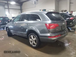 2015 Audi Q7 Premium with VIN WA1CGAFE0FD025722, listed as a Copart auction lot 48874585 with 105,663 mi miles and Salvage title. Bid and sale history available at DreamBid. Image 2.