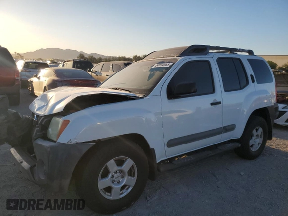 2005 Nissan Xterra S with VIN 5N1AN08U35C650231, listed as a Copart auction lot 54184965 with 0 mi miles and Clean Title. Bid and sale history available at carsss.com. Image 1.