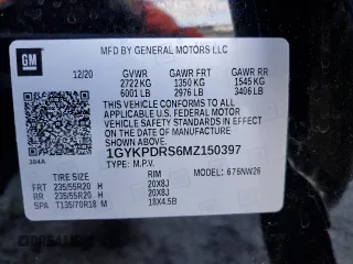 2021 Cadillac XT6 Premium Luxury z VIN 1GYKPDRS6MZ150397, wystawiony jako Copart lot #85137654 z przebiegiem 52 305 mil mil oraz Szkoda całkowita • Salvage title. Historia ofert i sprzedaży dostępna na DreamBid. Obrazek 15.