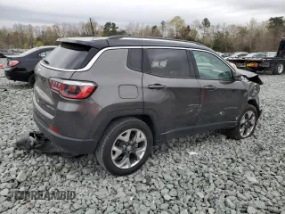 2018 Jeep Compass Limited with VIN 3C4NJDCB7JT266255, listed as a Copart auction lot 51642485 with 0 mi miles and Salvage Title. Bid and sale history available at carsss.com. Image 3.