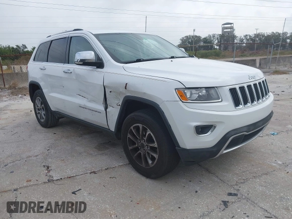 2014 Jeep Grand Cherokee Limited with VIN 1C4RJEBG1EC403972, listed as a IAAI auction lot 41455012 with 241,168 mi miles and . Bid and sale history available at DreamBid. Image 1.