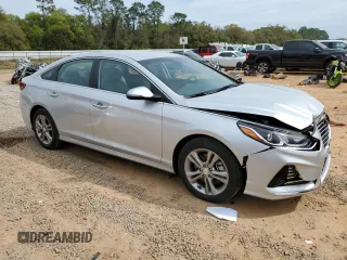 2018 Hyundai Sonata SEL with VIN 5NPE34AF0JH669087, listed as a Copart auction lot 50164165 with 17,469 mi miles and Salvage Title. Bid and sale history available at DreamBid. Image 4.