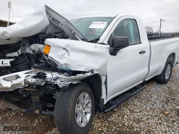 2022 Chevrolet Silverado 1500 LTD Work Truck with VIN 3GCNWAED0NG165085, listed as a IAAI auction lot 41231250 with 36,950 mi miles. Bid and sale history available at carsss.com. Image 2.