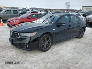 2018 Acura TLX w/A-SPEC Pkg with VIN 19UUB3F69JA001069, listed as a Copart auction lot 88043185 with 96,645 mi miles and Salvage title. Bid and sale history available at DreamBid. Image 1.