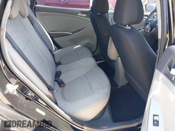 2017 Hyundai Accent SE with VIN KMHCT4AE2HU225056, listed as a IAAI auction lot 41611815 with 93,855 mi miles. Bid and sale history available at carsss.com. Image 8.