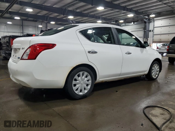 2012 Nissan Versa S with VIN 3N1CN7AP3CL800787, listed as a Copart auction lot 47553145 with 253,628 mi miles and Salvage Title. Bid and sale history available at carsss.com. Image 3.