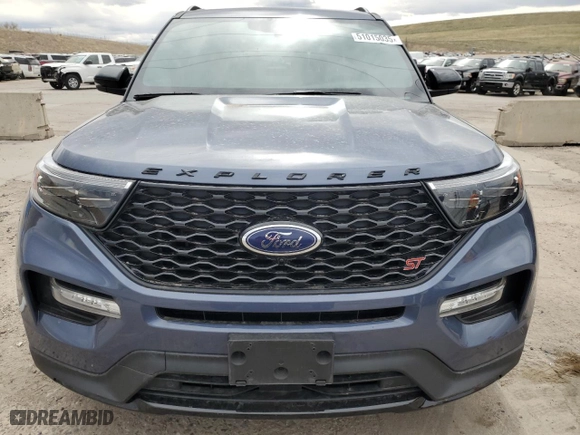 2021 Ford Explorer ST with VIN 1FM5K8GCXMGA05195, listed as a Copart auction lot 51015035 with 36,077 mi miles and Salvage Title. Bid and sale history available at carsss.com. Image 5.