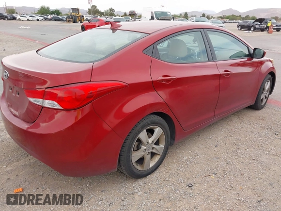 2012 Hyundai Elantra Limited with VIN KMHDH4AE4CU299884, listed as a IAAI auction lot 42032017 with 148,216 mi miles. Bid and sale history available at carsss.com. Image 4.