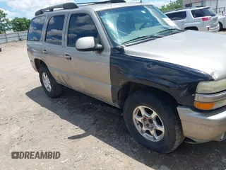 2002 Chevrolet Tahoe Z71 z VIN 1GNEK13Z12R160409, wystawiony jako IAAI lot #42385299 z przebiegiem 325 336 mil mil oraz . Historia ofert i sprzedaży dostępna na DreamBid. Obrazek 1.