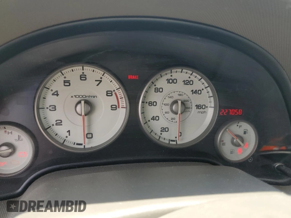 2005 Acura RSX Type S with VIN JH4DC53015S018289, listed as a Copart auction lot 62483645 with 227,058 mi miles and Salvage title. Bid and sale history available at DreamBid. Image 9.