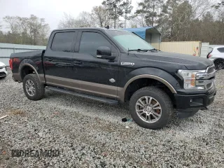 2018 Ford F-150 XL with VIN 1FTEW1EG0JFE35423, listed as a Copart auction lot 48533525 with 96,045 mi miles and Salvage Title. Bid and sale history available at carsss.com. Image 4.