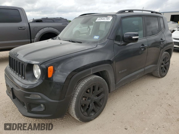 2018 Jeep Renegade Altitude z VIN ZACCJABB3JPJ53768, wystawiony jako Copart lot #52644795 z przebiegiem 65 872 mil mil oraz Czysty tytuł • Clean title. Historia ofert i sprzedaży dostępna na DreamBid. Obrazek 1.