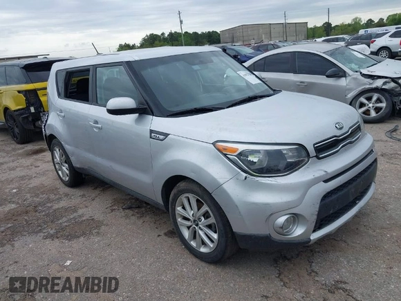 2017 Kia Soul + with VIN KNDJP3A59H7437610, listed as a IAAI auction lot 41892128 with 144,147 mi miles. Bid and sale history available at carsss.com. Image 1.