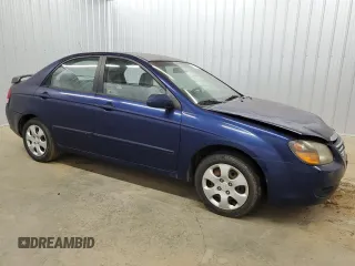 2009 Kia Spectra EX with VIN KNAFE221X95626293, listed as a Copart auction lot 70646504 with 197,017 mi miles and Clean Title. Bid and sale history available at carsss.com. Image 4.