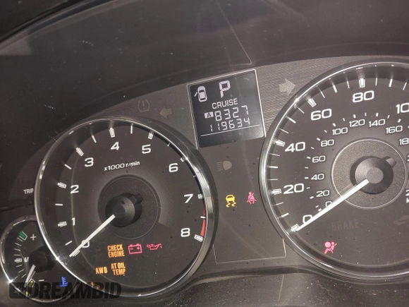 2012 Subaru Outback Limited with VIN 4S4BRBJC3C3249426, listed as a IAAI auction lot 41236657 with 119,634 mi miles and . Bid and sale history available at DreamBid. Image 7.