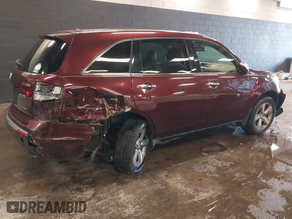 2013 Acura MDX with VIN 2HNYD2H24DH506239, listed as a IAAI auction lot 41391641 with 100,091 mi miles. Bid and sale history available at carsss.com. Image 6.
