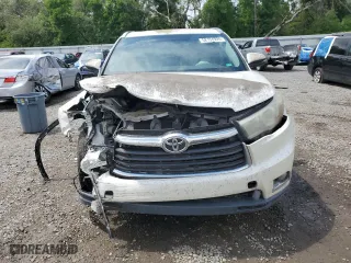 2015 Toyota Highlander Limited with VIN 5TDDKRFH8FS173610, listed as a Copart auction lot 52154925 with 0 mi miles and Salvage Title. Bid and sale history available at carsss.com. Image 5.
