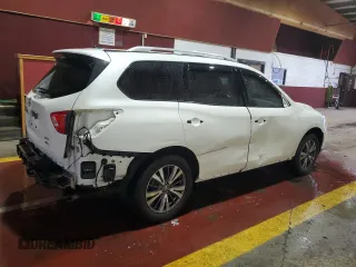2017 Nissan Pathfinder SV with VIN 5N1DR2MMXHC621817, listed as a Copart auction lot 49306035 with 75,583 mi miles and Salvage Title. Bid and sale history available at carsss.com. Image 3.