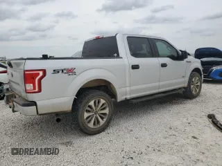 2017 Ford F-150 XL with VIN 1FTEW1EP3HKD52621, listed as a Copart auction lot 50790025 with 216,341 mi miles and Salvage Title. Bid and sale history available at carsss.com. Image 3.