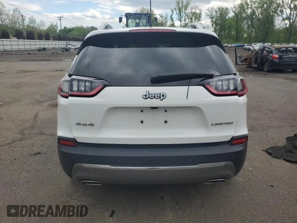 2019 Jeep Cherokee Limited with VIN 1C4PJMDX6KD122304, listed as a Copart auction lot 55560005 with 93,334 mi miles and Salvage Title. Bid and sale history available at DreamBid. Image 6.