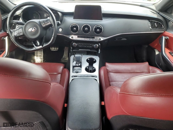 2020 Kia Stinger GT2 with VIN KNAE55LC4L6072117, listed as a Copart auction lot 49027215 with 64,397 mi miles and Salvage Title. Bid and sale history available at carsss.com. Image 8.