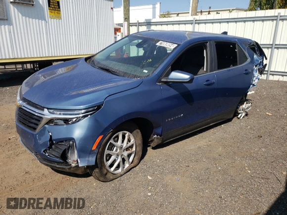 2024 Chevrolet Equinox LT with VIN 3GNAXUEG8RL364851, listed as a Copart auction lot 71069054 with Not Provided miles and Salvage Title. Bid and sale history available at DreamBid. Image 1.