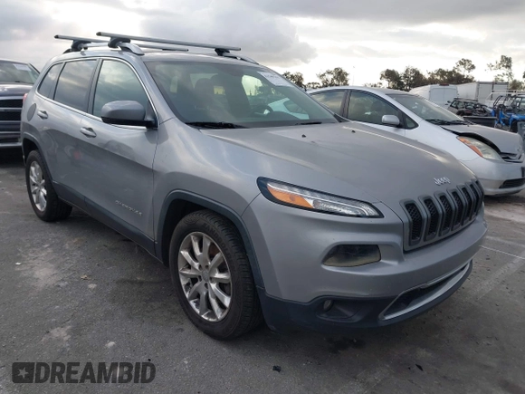 2017 Jeep Cherokee Limited with VIN 1C4PJLDB4HW526035, listed as a IAAI auction lot 41549295 with 74,548 mi miles. Bid and sale history available at carsss.com. Image 1.