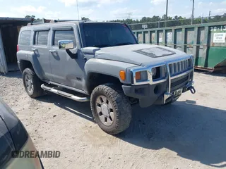 2007 Hummer H3 SUV with VIN 5GTDN13E878109598, listed as a IAAI auction lot 42123800 with 204,726 mi miles and . Bid and sale history available at DreamBid. Image 1.