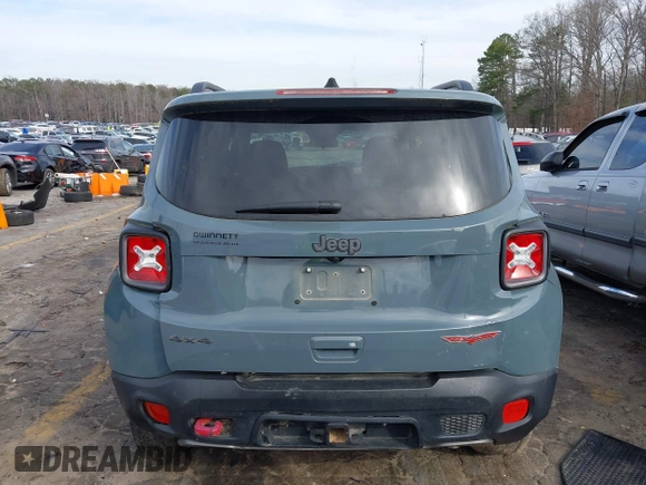 2018 Jeep Renegade Trailhawk с VIN ZACCJBCB8JPH54696, выставлен на аукционе IAAI как лот 41596364 с пробегом 19 016 миль миль и . История ставок и продаж доступна на DreamBid. Изображение 16.