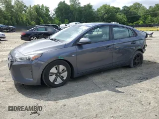 2018 Hyundai Ioniq Blue with VIN KMHC65LCXJU095672, listed as a Copart auction lot 59856275 with 147,622 mi miles and Salvage title. Bid and sale history available at DreamBid. Image 1.