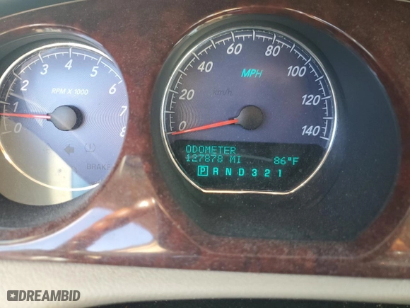 2008 Buick Lucerne CXS with VIN 1G4HE57YX8U170881, listed as a Copart auction lot 79920594 with 127,878 mi miles and Salvage Title. Bid and sale history available at carsss.com. Image 9.