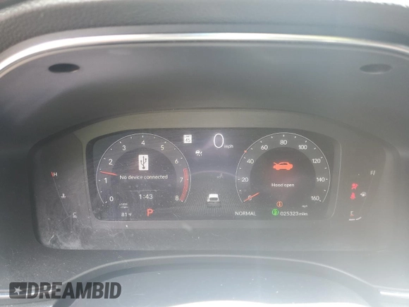 2023 Acura Integra w/A-Spec Package with VIN 19UDE4H33PA025604, listed as a Copart auction lot 57311985 with 25,323 mi miles and Salvage title. Bid and sale history available at DreamBid. Image 9.